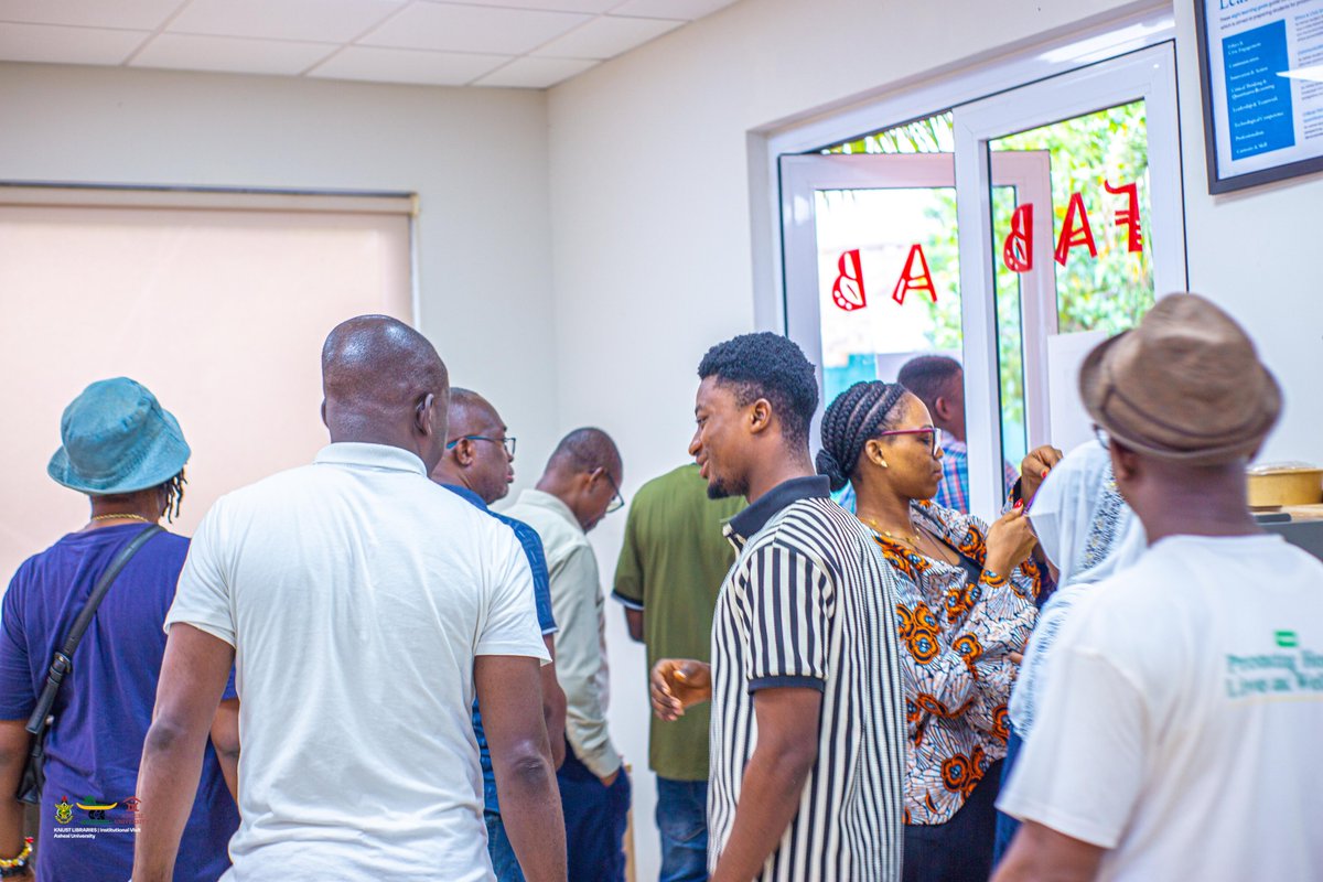 knust_library's tweet photo. As part of our recent visit to @Ashesi , the @knust_library  team had the incredible opportunity to tour their cutting-edge Engineering Department and Robotics Labs.
#KNUSTLibraries #AshesiUniversity #Collaboration #Innovation #Robotics #AcademicLibraries #DigitalLearning https://t.co/IkJtEDHpgT