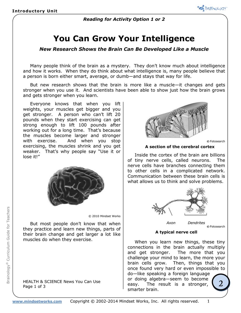 CuriousMindsHub's tweet photo. You Can Grow Your Intelligence!!

New Research Shows the Brain Can be Developed Like a Muscle: https://t.co/cCUl1xMqiB