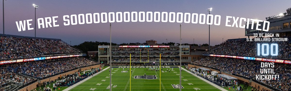 ODUSports's tweet photo. CALLING ALL MONARCH FANS📣🦁

S.B. Ballard Stadium is ready to see you in only 100 days!

#ODUSports | #ReignOn | #Monarchs https://t.co/h9UMYcXIBg