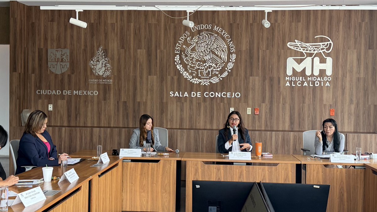 MayeliRuizO's tweet photo. Se llevó a cabo la Décimo Quinta Sesión Ordinaria de la Comisión de Movilidad y Obras, encabezada por la Concejal Aura Martínez, en la que se presentó el Tablero y Mapa de Licitaciones Públicas Nacionales de la Alcaldía Miguel Hidalgo correspondientes al ejercicio 2025. https://t.co/ga0vrfMpFZ