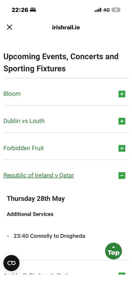 Gerlad007's tweet photo. @IrishRail ‘the 22-20 train to Maynooth is delayed due to a game taking place in the Aviva’. 
Wish someone told them the game would be on and have a bumper crowd of 29k https://t.co/RKBcgKJTJO