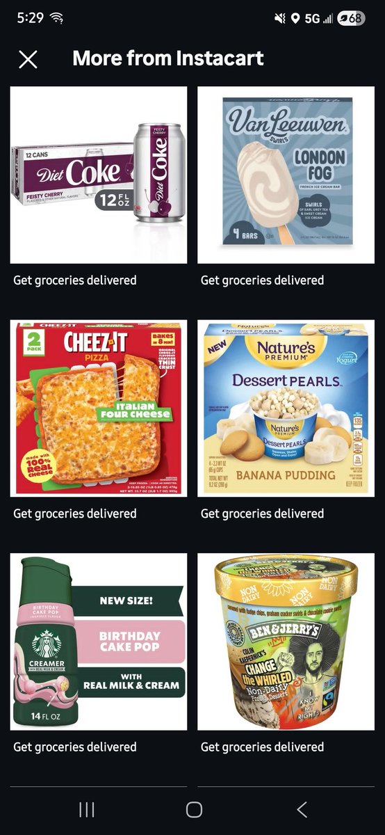 gingerwayne_'s tweet photo. i feel like food brands are ai generating new product ideas but i can't prove it https://t.co/v3DddqGV2o