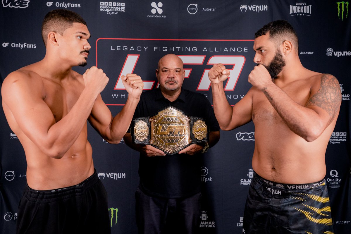LFAfighting's tweet photo. #LFA234 Face Off ⚔️🇧🇷

Takes place Friday, May 29th at Ginásio do Polvilho in #SãoPaulo #Brazil   

📲 Main card live on @VICETV @ESPNDeportes @ESPNKnockout at 8 p.m. ET / 5 p.m. PT
Select prelims on @SpectationNet 

Meet the prospects: https://t.co/MlJpUEdVVg https://t.co/Ub1qQyBpLo