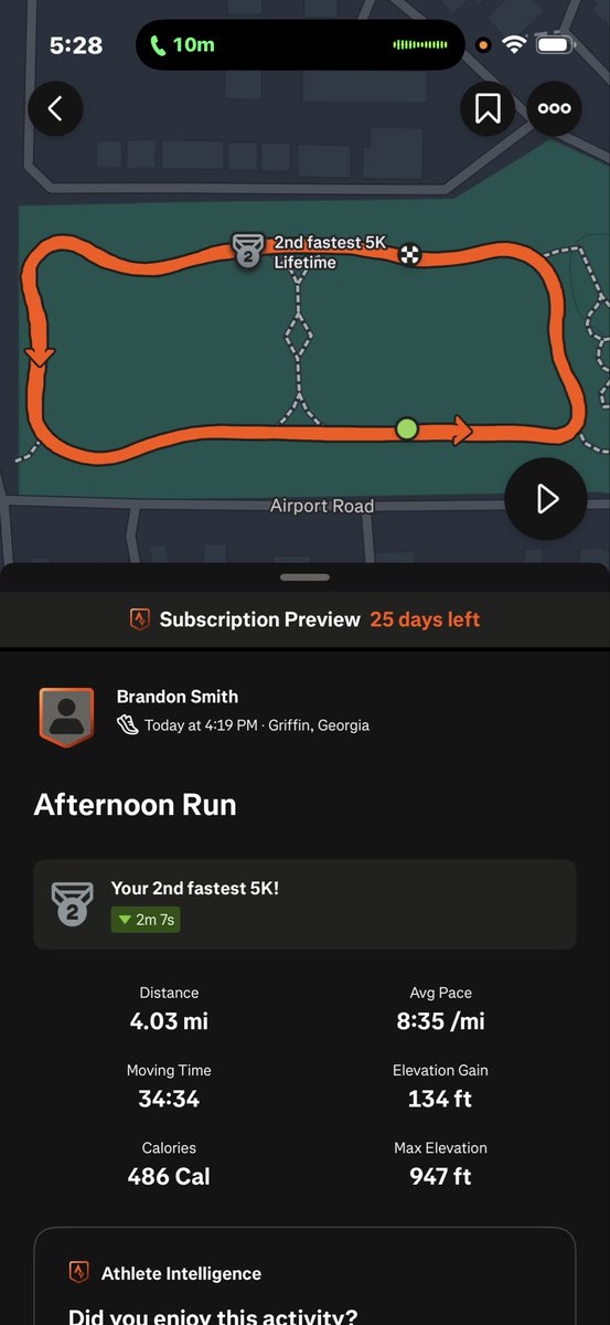 BrandonSmith09's tweet photo. 4 miles😮‍💨🏃🏾 https://t.co/hjeDUpiL2x