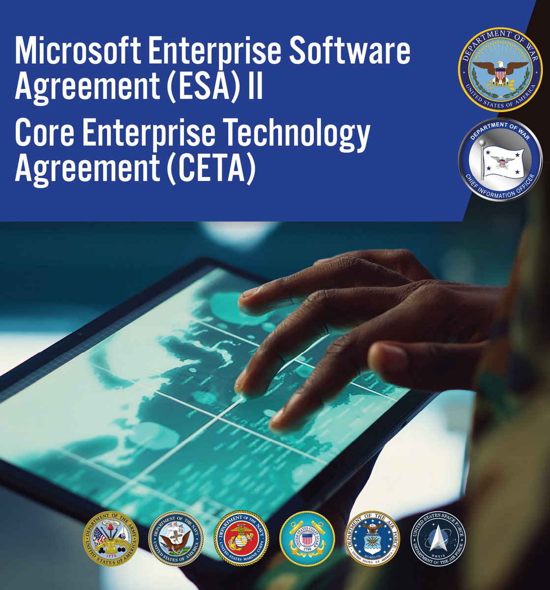 The @DeptofWar is modernizing the Arsenal of Freedom with a $9.7B CETA contract with Dell Federal Systems for Microsoft services. 🦅

Delivering on @SecWar Hegseth’s mandate to reduce IT redundancies, this is not new spending. We are consolidating fragmented IT budgets into a https://t.co/LGWRSZxPZ1