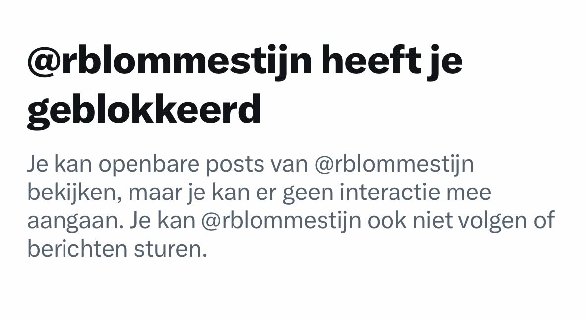 PaulVerspeek's tweet photo. Wonderlijk is ook dat zij die het hardst roepen om vrijheid van meningsuiting het snelst blokkeren. https://t.co/VMJLhrvC0C