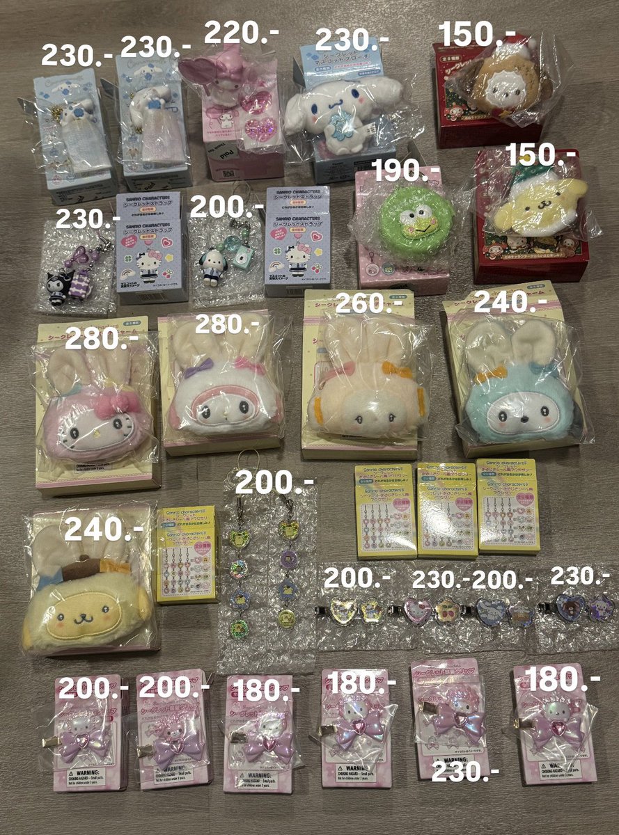 hellocutieclub's tweet photo. Update สินค้าพร้อมส่งจากไทย ♡ ของแท้ทุกชิ้น 🇯🇵🌟

📮ค่าส่งเหมา 35.- บาท ซื้อครบ 3 ชิ้นส่งฟรี (พท.ห่างไกล,ท่องเที่ยว+30) มีรอบส่งพรุ่งนี้ค่า

⭐️ - ให้สิทธิ์ลูกค้าโอนก่อนนะคะ สามารถฝากของได้
⚠️ cf no cc / งดต่อราคานะคะ ⚠️

#ตลาดนัดซานริโอ้ #ตลาดนัดsanrio #hellocutieclubพร้อมส่ง https://t.co/zPGHz8uSDo