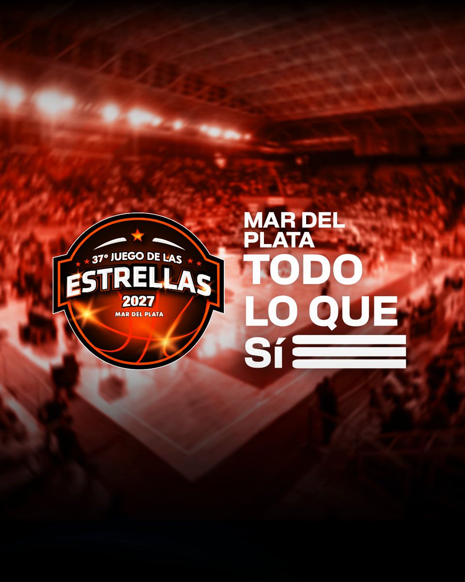 LigaNacional's tweet photo. ⭐ El Juego de las Estrellas 2027 se realizará en Mar del Plata

La AdC anunció la integración del evento que reúne a los principales protagonistas al calendario de sus competencias.

🗓️ La próxima edición será el 8 de enero de 2027 en el Polideportivo Islas Malvinas.

✍️ Leé la nota completa: https://t.co/6gHc9owhxq