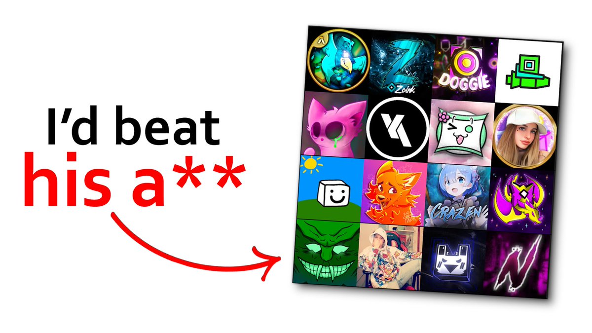 _Xanii_'s tweet photo. I made a tier list of gd youtubers id beat in a fight

Video in replies ! https://t.co/X7m195VbWM
