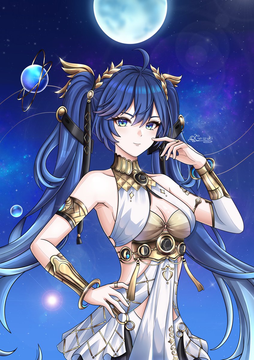 Grizuki's tweet photo. Priestess Iuno 🌙 ✨

#wuwa #WutheringWaves #Iuno #Wuwafanart #鳴潮 #fanart #drawing #NoAI https://t.co/tH0AskjeJX