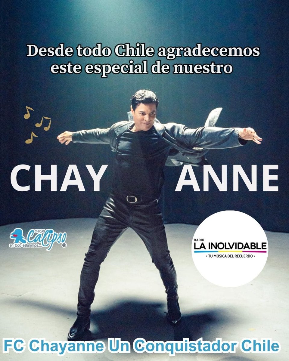 chinita41's tweet photo. Muchas gracias #Lainolvidable #Roxi por este lindo especial de nuestro querido @CHAYANNEMUSIC siempre es un gusto disfrutar de sus canciones 😍👏🏻👏🏻👏🏻👏🏻 Saludos desde #Curicó @CHICASDECALIPSO 💙💙💙💙💙💙💙💃🏻💃🏻💃🏻📻🇨🇱🇨🇱🇨🇱🇨🇱🇨🇱🇨🇱🇨🇱🇨🇱🇨🇱🇨🇱🇨🇱🇨🇱🇨🇱🇨🇱 https://t.co/cqpNU2TwqB