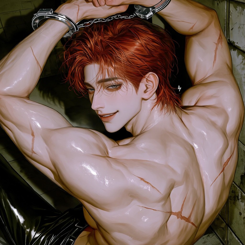 sili_0919's tweet photo. 그래서, 이제 어쩔건데?

프롬공유
​(full back view:1.3), ​(shirtless:1.2), (black leather pants:1.2), ​(dark damp basement:1.3), (exposed concrete walls:1.2), (rusting metal pipes:1.1), (dim moody lighting:1.2), (shadowy corners:1.1), https://t.co/LUb1W9qkcj