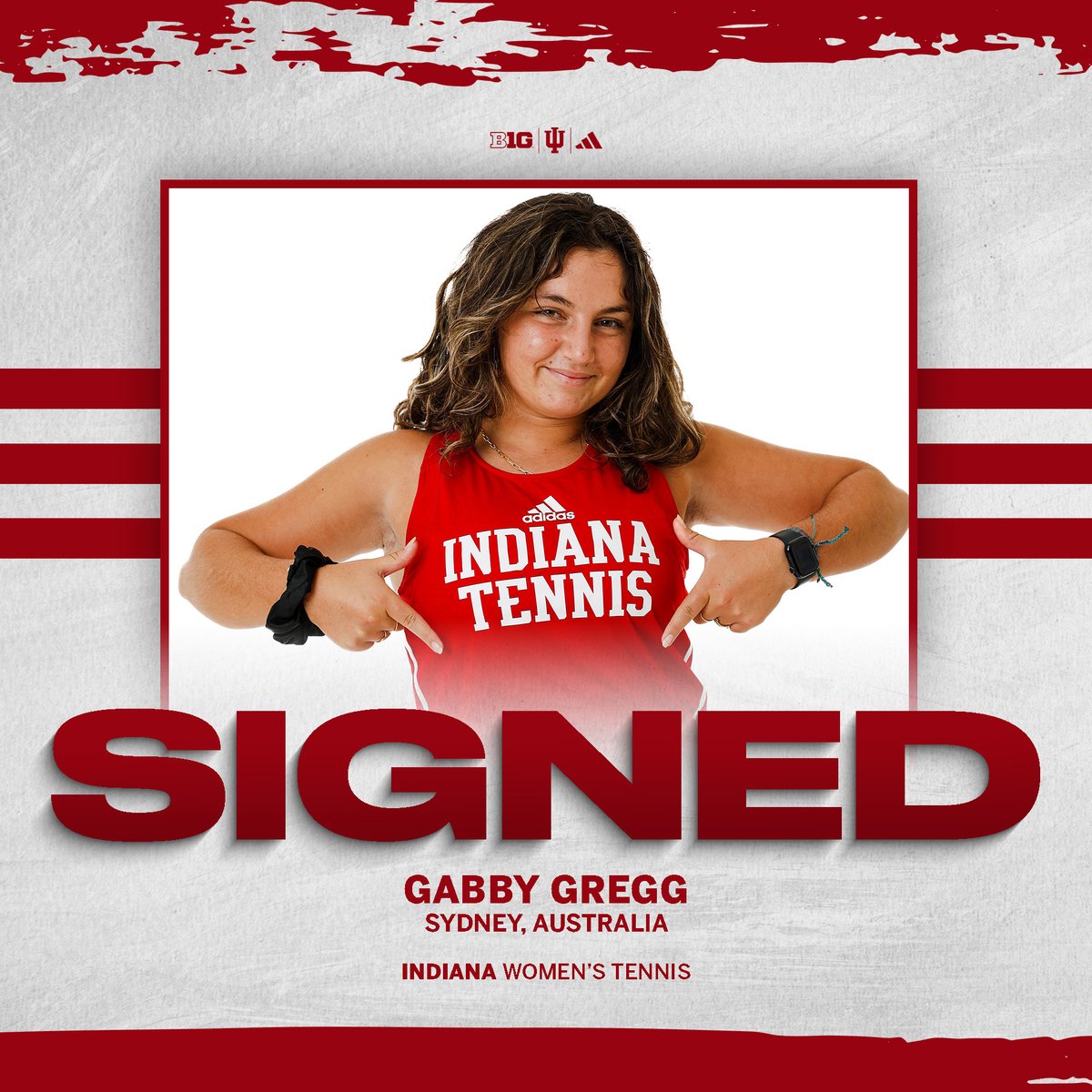 IndianaWTennis's tweet photo. ✍️ Officially official.

Welcome to Bloomington, Gabby! https://t.co/B4XnXECIUn