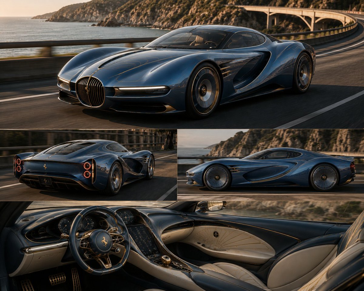 joeririi's tweet photo. Yo @Ferrari, hear me out...

Art Deco > iPhone when designing EVs. 

The Luce could have been so beautiful. https://t.co/5n4Dc66Xn3