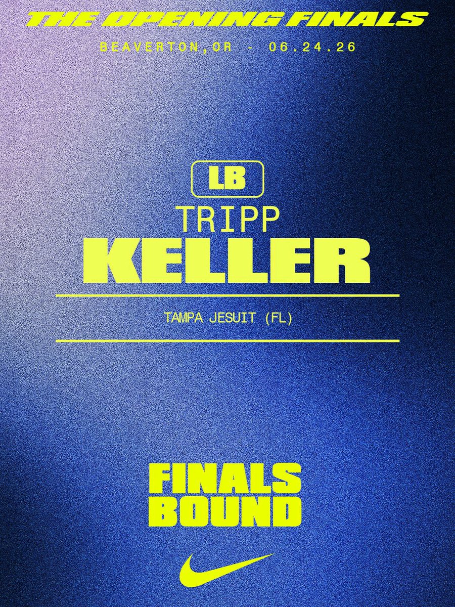 trippkeller_'s tweet photo. Honored to be select for the @TheOpening finals in Oregon next month! Can’t wait to get up to Beaverton👀 @usnikefootball @Stumpf_Brian https://t.co/9SEj20w6u1