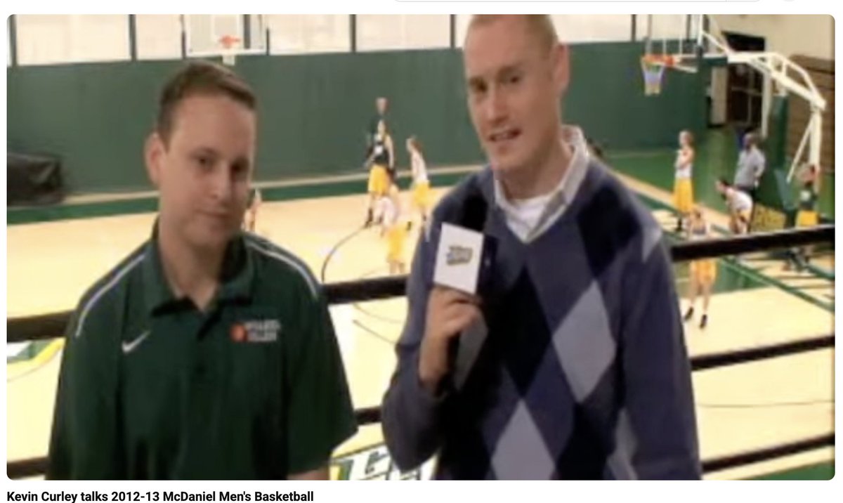 1TimMurray's tweet photo. I played against Coach Curley's teams at Muhlenberg but got to know him as McDaniel's broadcaster for 7 years (or so). Kevin always got the best out of his teams. Ask any coach he went up against...

One of my favorite things to do with Kevin was to sit on the bench with him 20-25 before tip. The team would be warming up in front of us but he would just want to talk. We'd talk the latest in my career, my family, etc.

My heart breaks for his family and the McDaniel community. Kevin was a great person. 

Rest in Peace, Coach.