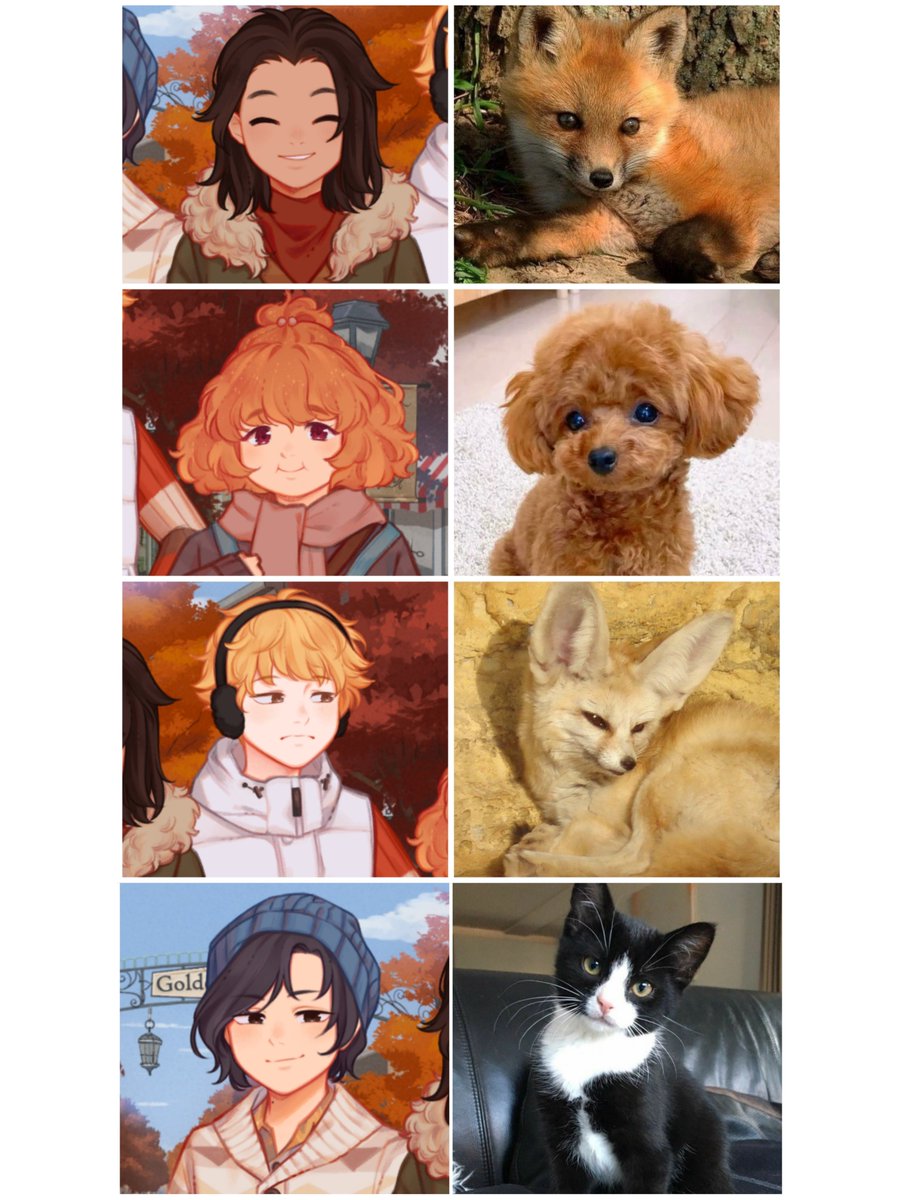 mlemmoo's tweet photo. I don't have a drawing to post today, so here is what animals the OL2 characters would be in my opinion https://t.co/J58inhyPp1