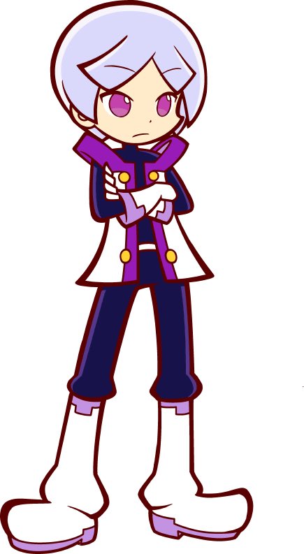 TooManyShadowss's tweet photo. He’s like the Shadow the Hedgehog for Poyo Poyo. And I love it. #Arle #poyopoyo https://t.co/Jp7L5F8M9o