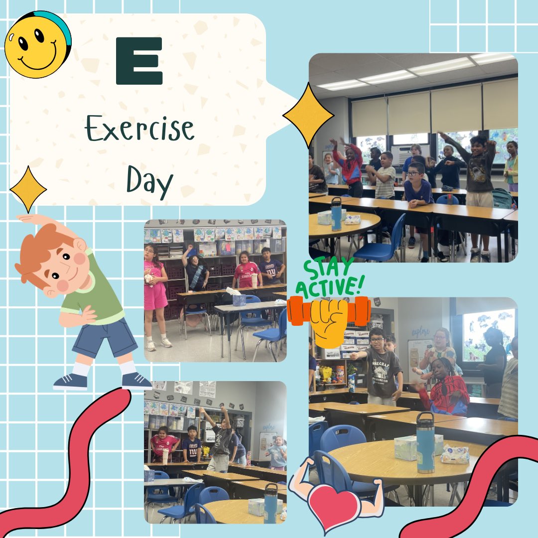 DAVintermediate's tweet photo. ABC Countdown: Exercise Day #gomules https://t.co/qXkU9PoeFs