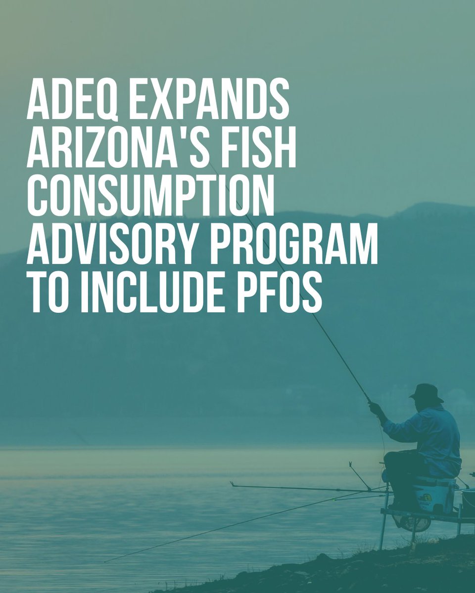 ArizonaDEQ's tweet photo. #NEW: ADEQ expands Arizona’s Fish Consumption Advisory Program to include PFOS 🎣

Read the news: https://t.co/lJ1EKaPTHU

What is PFOS? It's part of a larger class of forever chemicals known as PFAS. These advisories will focus on eating fish. 

#ADEQNews #AZFishing https://t.co/9aOgUoTnrg