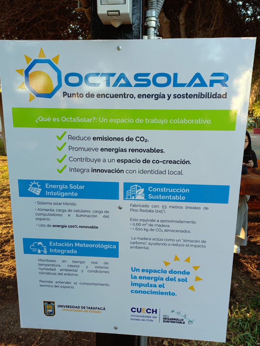 UTarapaca's tweet photo. UTarapacá inaugura OctaSolar: un innovador espacio colaborativo sustentable impulsado por energía solar

https://t.co/gRlynsuptu https://t.co/XF6RqXJIRT