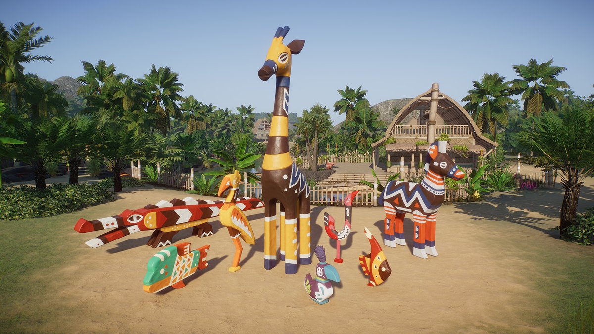 PlanetZooGame's tweet photo. To celebrate the announce of Planet Zoo 2 we've released a free update to Planet Zoo on PC 💚

Add stunning new sculptures to your zoos and wow your guests!

Read the update notes: https://t.co/RxQAjzaaD7

Pre-order Planet Zoo 2: https://t.co/jytbqbcB5c https://t.co/rq4nepqjJw