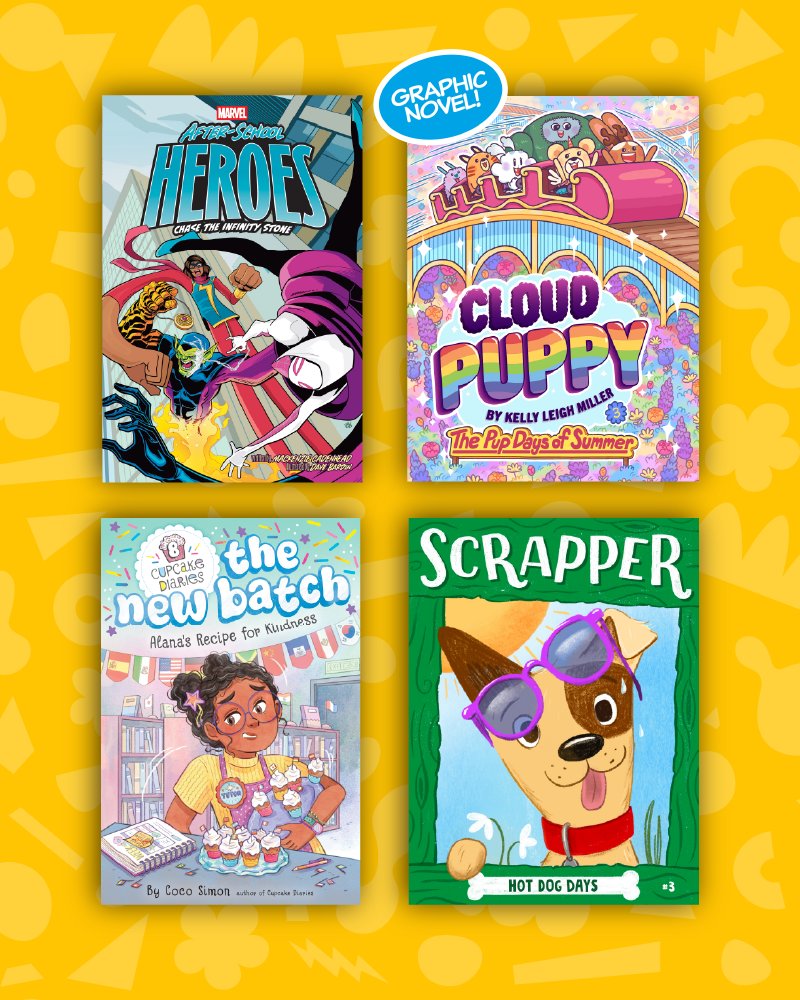 SimonKIDS's tweet photo. We had some fantastic chapter books come out over the past few months! Chapter books are lightly illustrated books perfect for emerging readers ages 5-9. Click through to see some of our newest ones from April and May! See any your kids have read? https://t.co/ylxqSwyRHh