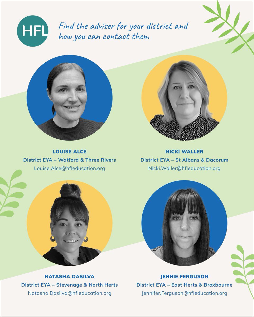HFL_Education's tweet photo. Our wonderful early years advisers. Can you spot yours?

And if you don't know who your adviser is, or how to contact them, we hope this helps🙌 

Find out more about our @hertsearlyyears improvement services: https://t.co/5038HzPIK9 https://t.co/bkhE9x7buL