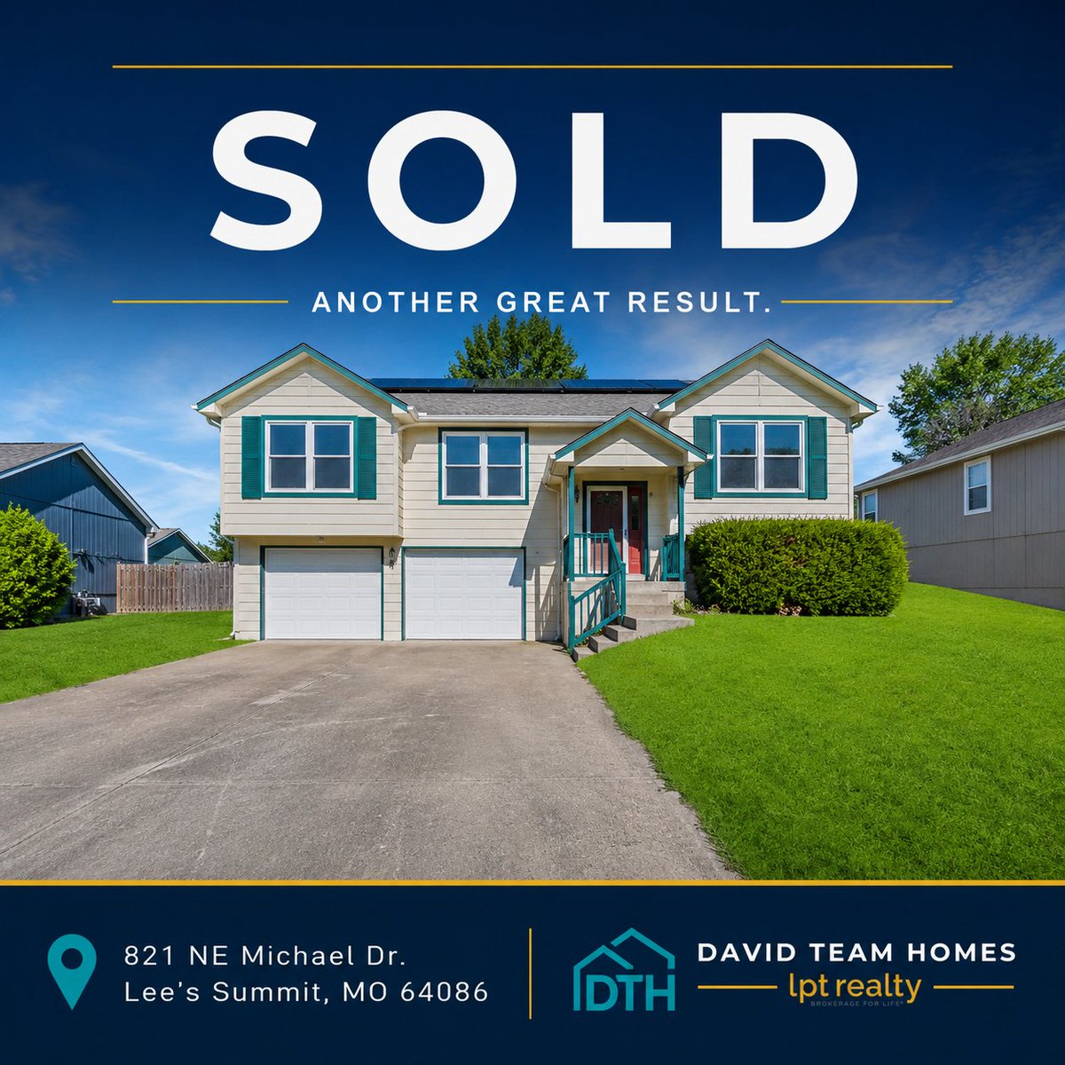 DavidTeamHomes's tweet photo. SOLD in 24 hours! 🎉

821 NE Michael Dr. in Lee’s Summit is officially sold. A strong launch matters, and the right pricing, presentation, and marketing plan helped this home go pending the first day.

Congrats to our seller!

#DavidTeamHomes #LeesSummitMO #JustSold #KCRealEstate https://t.co/g2oXPGpHqm
