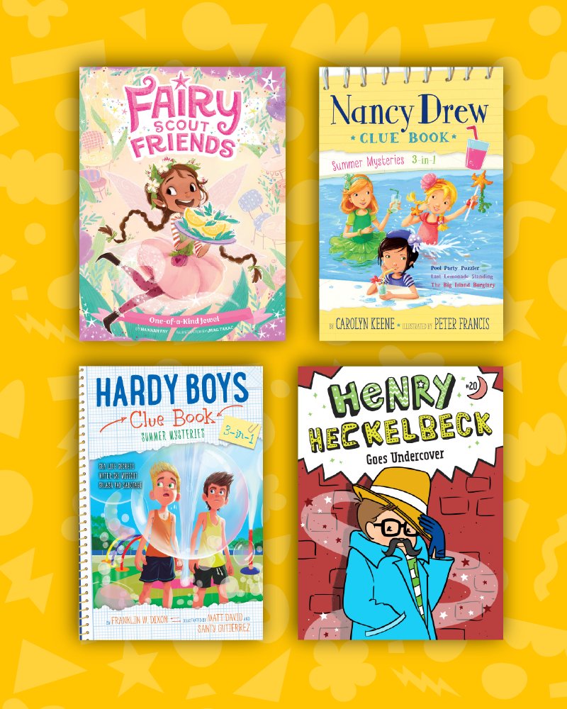 SimonKIDS's tweet photo. We had some fantastic chapter books come out over the past few months! Chapter books are lightly illustrated books perfect for emerging readers ages 5-9. Click through to see some of our newest ones from April and May! See any your kids have read? https://t.co/ylxqSwyRHh