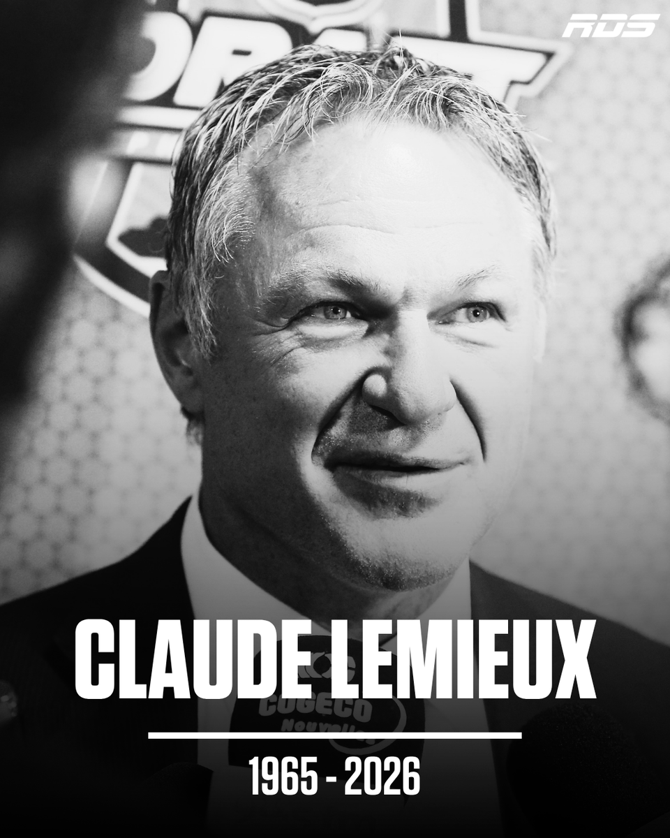 RDSca's tweet photo. Triste nouvelle dans le monde du hockey alors que l'ancien du CH, Claude Lemieux est décédé. Nos plus douces pensées accompagnent ses proches!🤍🕊️ https://t.co/RcO3JCygWc