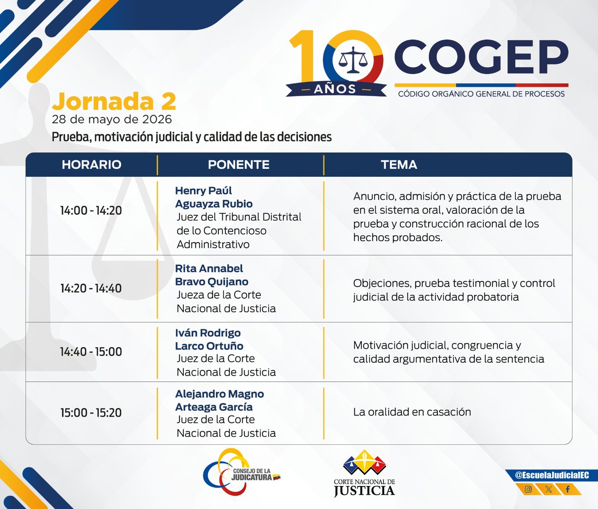 Escuela Judicial EC tweet media