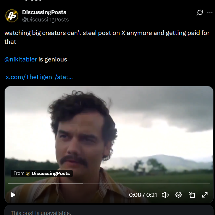 DiscussingPosts's tweet photo. I just noticed now @TheFigen_  has blocked me for this one quoted post😂😂 https://t.co/WjeqEI90Qf