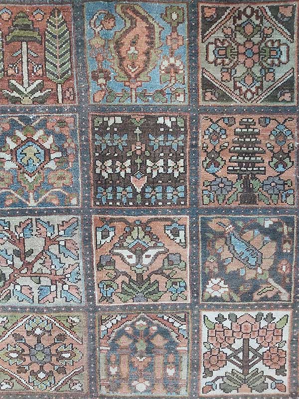 carpetdom's tweet photo. The Persian word for paradise was pairidaeza:
a cultivated garden protected from chaos.
This Bakhtiari rug turned that idea into textile form. https://t.co/BJ3iXUhJ37