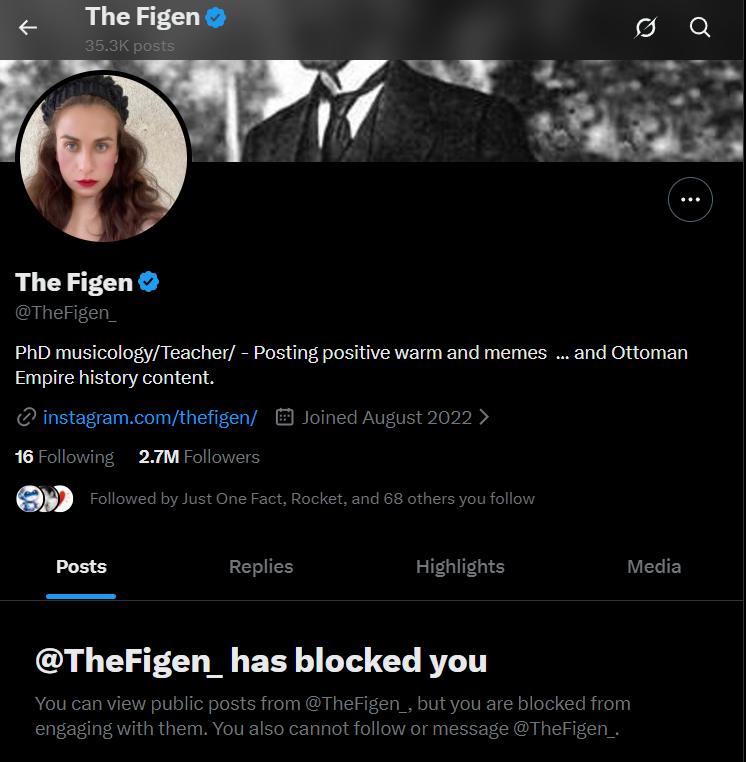 DiscussingPosts's tweet photo. I just noticed now @TheFigen_  has blocked me for this one quoted post😂😂 https://t.co/WjeqEI90Qf