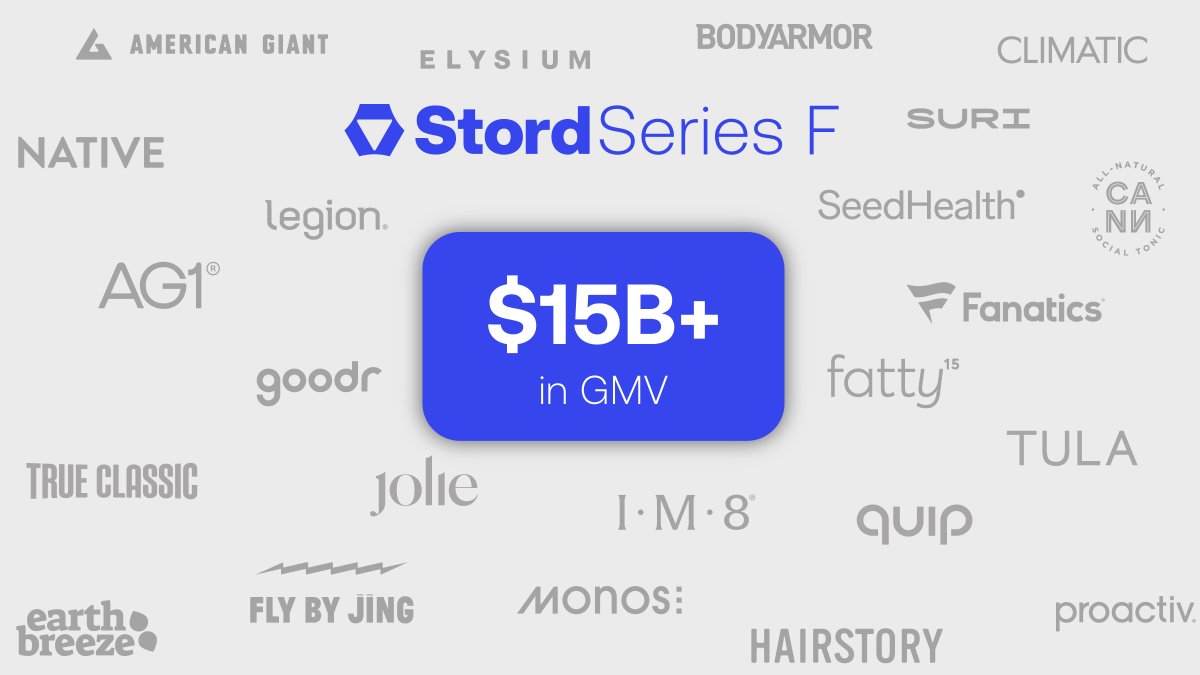 GetSTORD's tweet photo. The reaction to our Series F and Stord Labs announcement has been tremendous!!

But none of this happens without the brands that trusted us first.

🧵 https://t.co/d9lAZ6j0uP