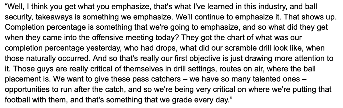 adamjahns's tweet photo. Bears coach Ben Johnson wants to see Caleb Williams' completion percentage improve. It is a point of emphasis for him. It will be tracked and he will be graded in practice. https://t.co/nWnIUNr7fY