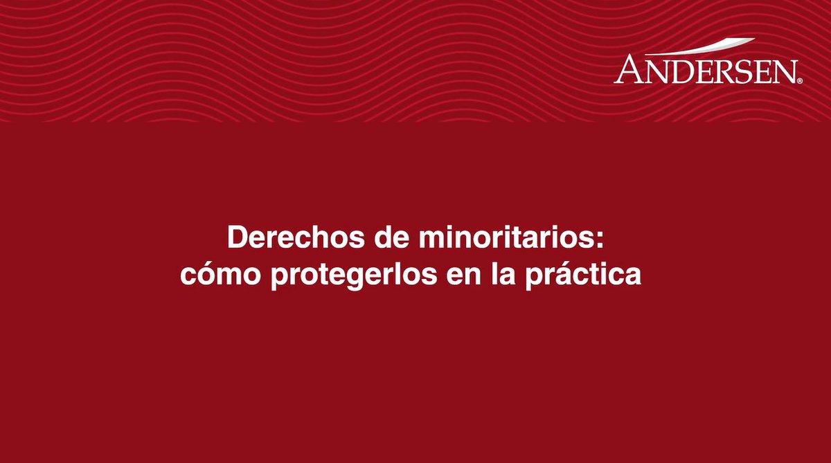 Andersen_EC's tweet photo. 🎙️ En el siguiente video, compartimos información relevante sobre la adecuada estructuración de los derechos y obligaciones de los accionistas minoritarios, así como ciertas herramientas que pueden contribuir a una participación más equilibrada.

https://t.co/kboySipkRF https://t.co/UaUcpA2o9I