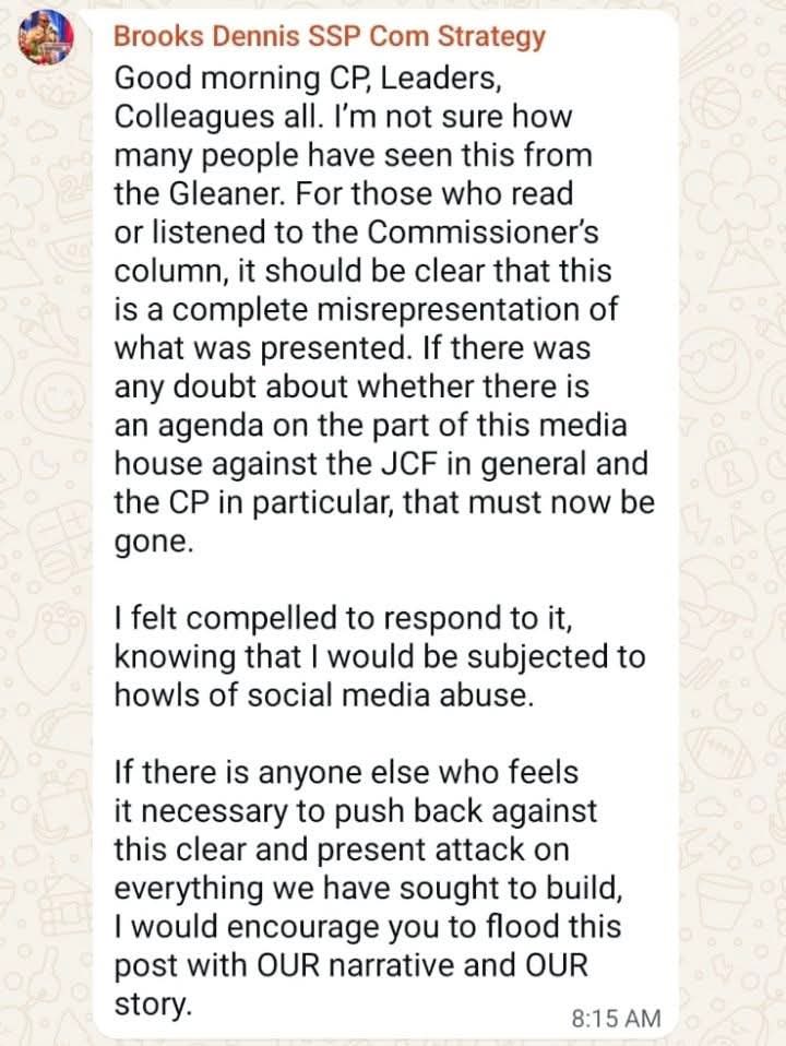 DalveyG's tweet photo. The JCF is funded by the public. We are not critics to be neutralised. We are the principals. The JCF works for us.
When the instinct after a woman is shot dead in her car is to “flood” social media with “OUR narrative” that is certainly a message to be examined. https://t.co/0dq7g47trM