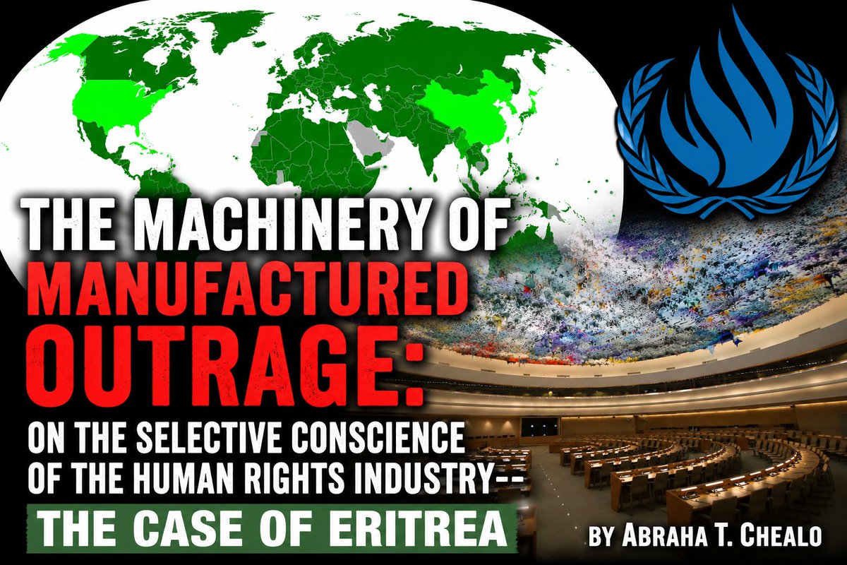RedSeaBeacon's tweet photo. The Machinery of Manufactured Outrage
On the Selective Conscience of the Human Rights Industry – The Case of Eritrea -- A Rebuttal to the HRC62 Open Letter on Eritrea. 
by Abraha T. Chealo

https://t.co/ou4qFCMkyI
#Eritrea #Somalia #Djibouti #SouthSudan #Sudan #Ethiopia #Yemen #SaudiArabia 
@hrw @UNHumanRights @unhrcpr