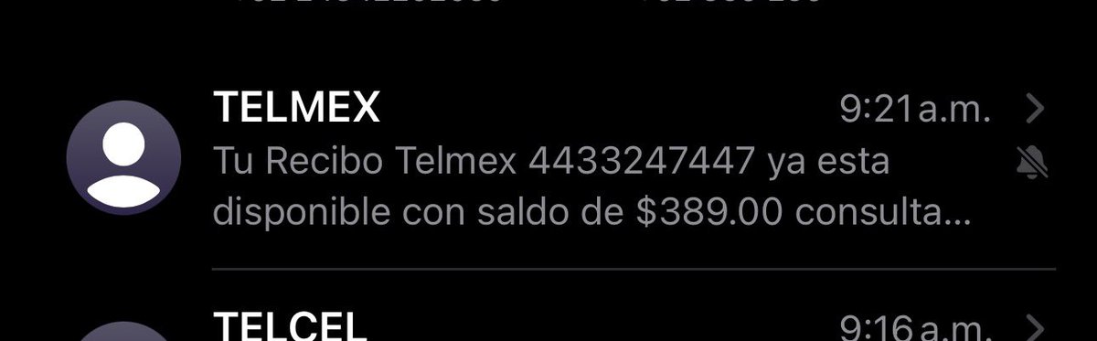 jijadepapi's tweet photo. Mi recibo vence el 12 de cada mes a partir de ahora es un acoso diario para el pago con hasta 3 mensajes diarios un promedio de 15 días de acoso para que pague NUNCA DEBO @TELMEXSoluciona @Telmex @Profeco https://t.co/7dKnXPPObG