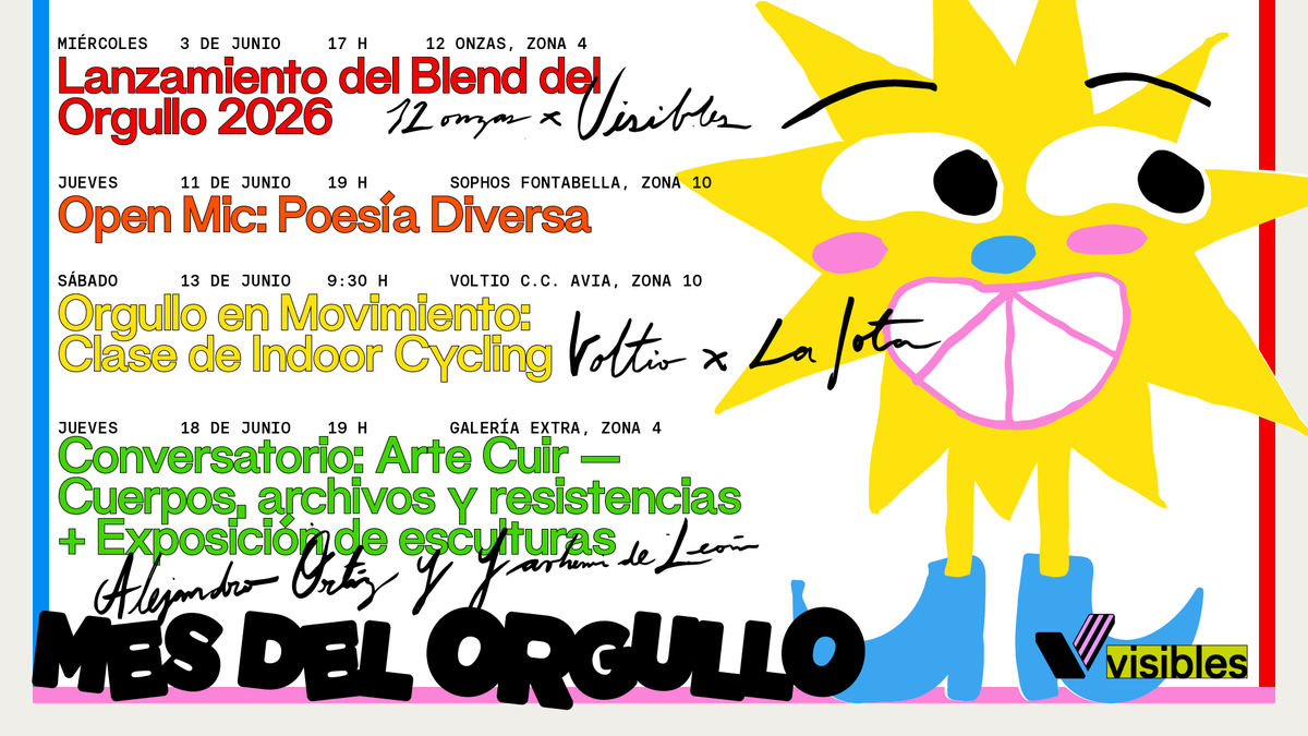 visibles_gt's tweet photo. ¡Estamos listxs para vivir el Mes del Orgullo 2026! 🏳️‍🌈✨🏳️‍⚧️Nos emociona compartir la agenda de actividades que hemos preparado para encontrarnos y aprender juntxs.

Mantente atentx a nuestras redes para más información de cada actividad🌈 ¡Nos vemos pronto! https://t.co/rL4hWrnNJZ