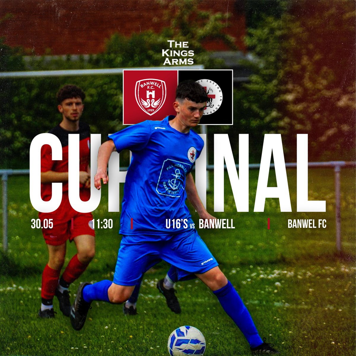 EIGFC's tweet photo. One final match of the 25/26 season!

Our U16s face Banwell in a cup final this Saturday, starting at 11:30am!

Go and support the lads!

UTS🔴⚪️ https://t.co/tZmVI4iUuO