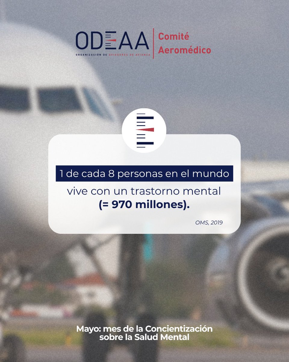 ODEAA1's tweet photo. El Comité Aeromédico de ODEAA lo acompaña para hacer de su bienestar emocional una prioridad diaria. Hablar a tiempo puede cambiar las estadísticas. Hablemos sin miedo. ✈️ #ODEAA #pilots #pilotos #aviation #aviacion https://t.co/rakeq9ViP5