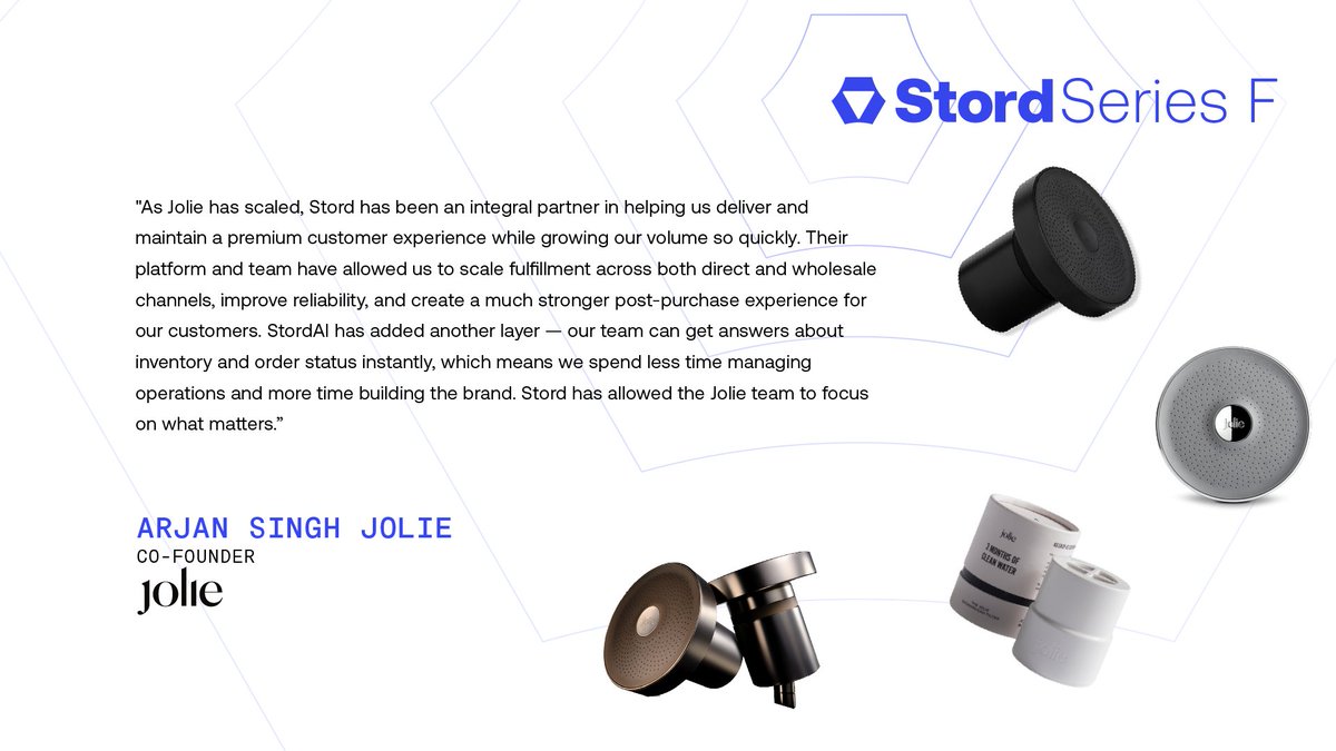 GetSTORD's tweet photo. "We've become heavy users of StordAI. It accelerated how fast our team can act." — Josh Bultz, COO, @trueclassictees 

"We spend less time managing operations and more time building the brand." — Arjan Singh, Co-Founder, Jolie

"StordAI Chat is a CEO's dream." — Nick Stachel, @ClimaticHealth