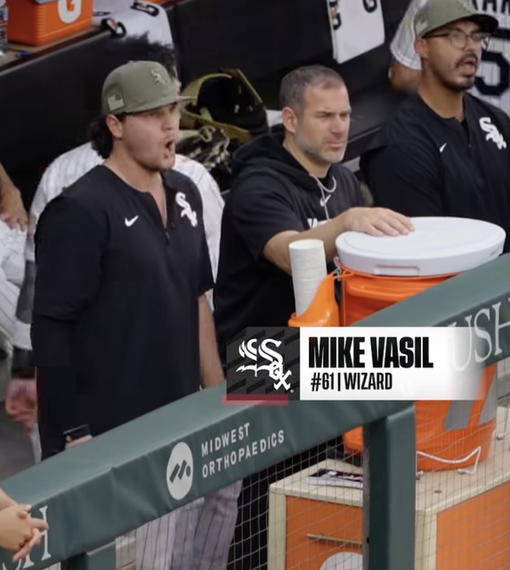WillSommers2's tweet photo. The White Sox putting Mike Vasil’s position as “Wizard” is so awesome https://t.co/IQocGFCqY0