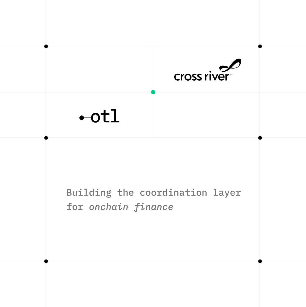 crossriverbank's tweet photo. Onchain finance is ready to scale. What's missing is the coordination layer between institutions. An open standard solves this.

We're proud to be a founding partner of Open Transaction Layer, an initiative building shared protocols for identity, messaging, and transaction coordination.

🔗 https://t.co/e5n8qx7zMD