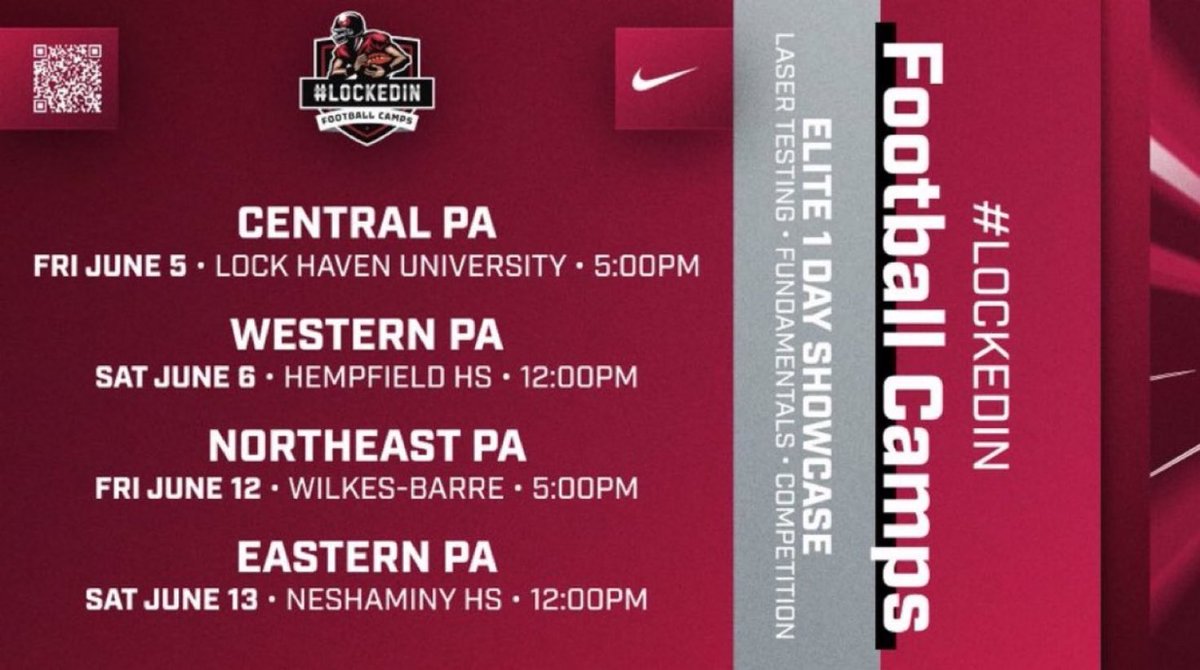 CoachHulk54's tweet photo. Coach of the Year @CoachJBattaglia. Community Leadership Award @LHU_Football. Male Comeback Athlete Award @JaidenHuntingt2. If you want to be part of something great, now is your chance. Scan the QR code, pick a date and time, register, and get #LockedIn https://t.co/E0UcZHBOPm