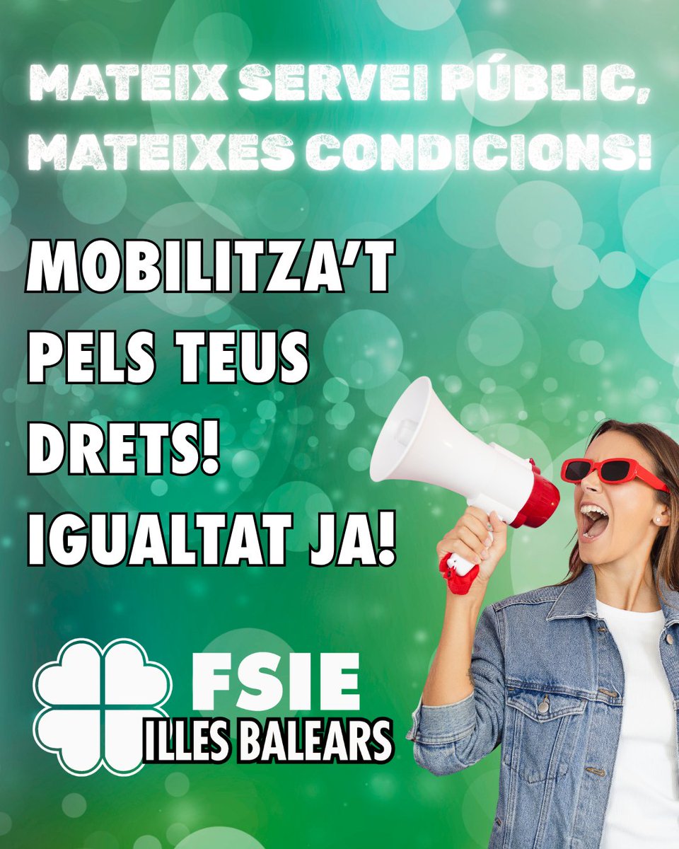 fsieib's tweet photo. 📢 MATEIX SERVEI PÚBLIC, MATEIXES CONDICIONS 📢

Exigim  a les administracions, als partits polítics i a tota la societat. Perquè el futur de la concertada és el futur de milers de famílies i professionals. 
#ConcertadaTambé #MateixServeiMateixesCondicions #EnsenyamentConcertat https://t.co/VUE53HH3qj