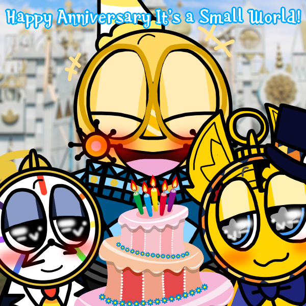 GlitchyDaFlower's tweet photo. HAPPY ANNIVERSARY IT'S A SMALL WORLD!! 🥳🎉🎂
#disney #disneyland #epicmickey #itsasmallworld #roblox #dandysworld #nintendo #hal #hallaboratory #kirby #kirbysuperstar #kirbysuperstarultra https://t.co/8OrzHrolni
